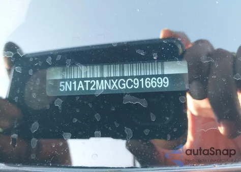 2016 Nissan Rogue Sv из США, поврежденный, VIN 5N1AT2MNXGC916699